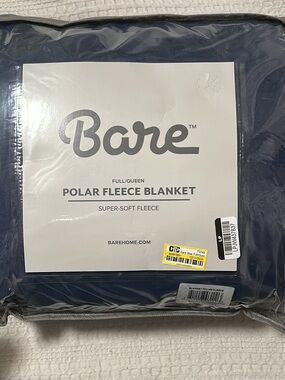 Lightweight Polar Fleece Blanket by Bare
Home - Full/Queen, Dark Blue